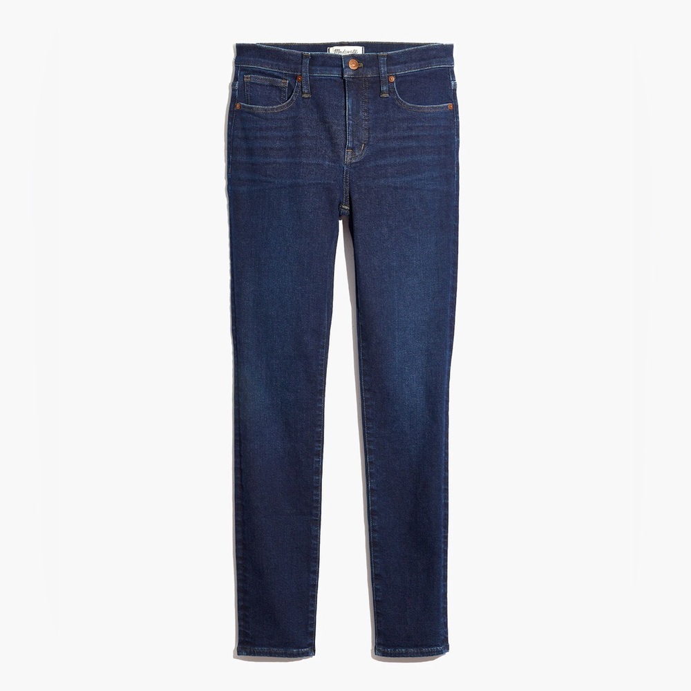 Madewell 9” Mid-Rise Size 28 Skinny Jeans Orland Wash Dark Blue MA938 Denim